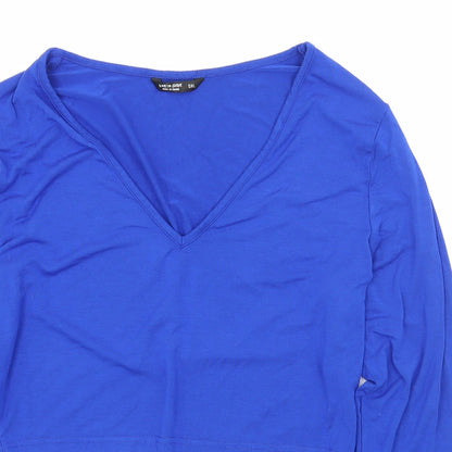 SheIn Womens Blue  Jersey Basic T-Shirt Size XL