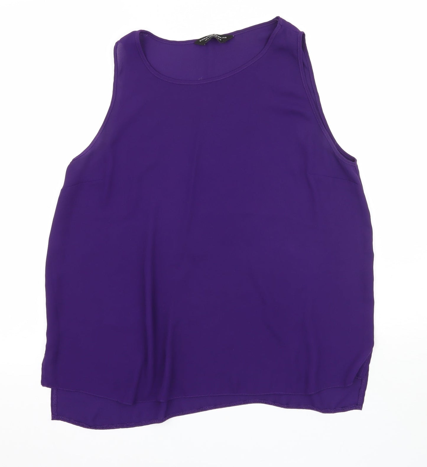 Womens UK Size 10 Dorothy Perkins Purple Basic T-Shirt
