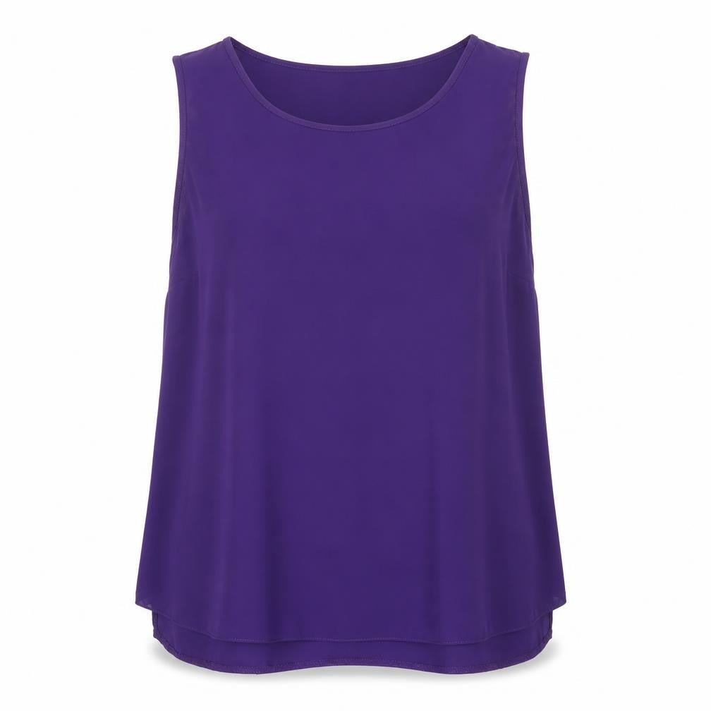 Womens UK Size 10 Dorothy Perkins Purple Basic T-Shirt