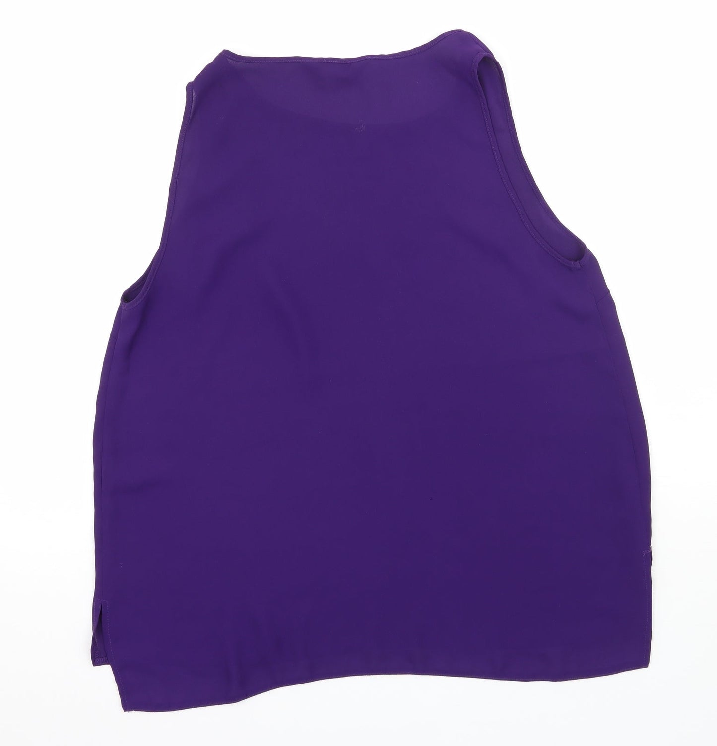 Womens UK Size 10 Dorothy Perkins Purple Basic T-Shirt