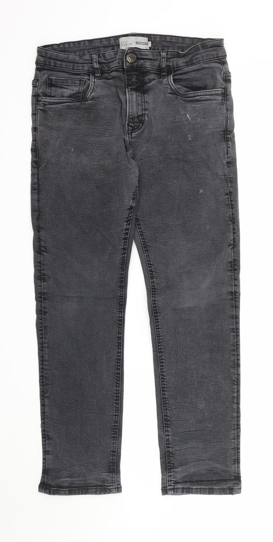 Matalan Womens Grey  Denim Skinny Jeans  L30 in