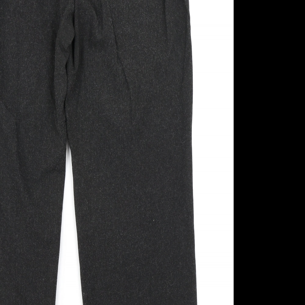 Leruzzi Womens Grey   Trousers  Size 14 L27 in