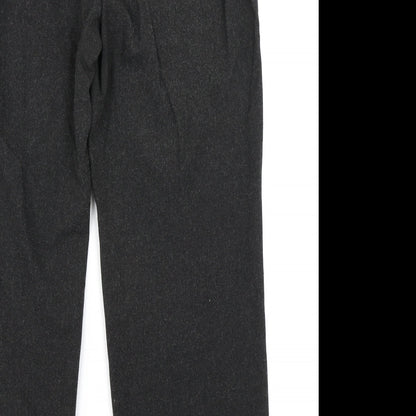 Leruzzi Womens Grey   Trousers  Size 14 L27 in