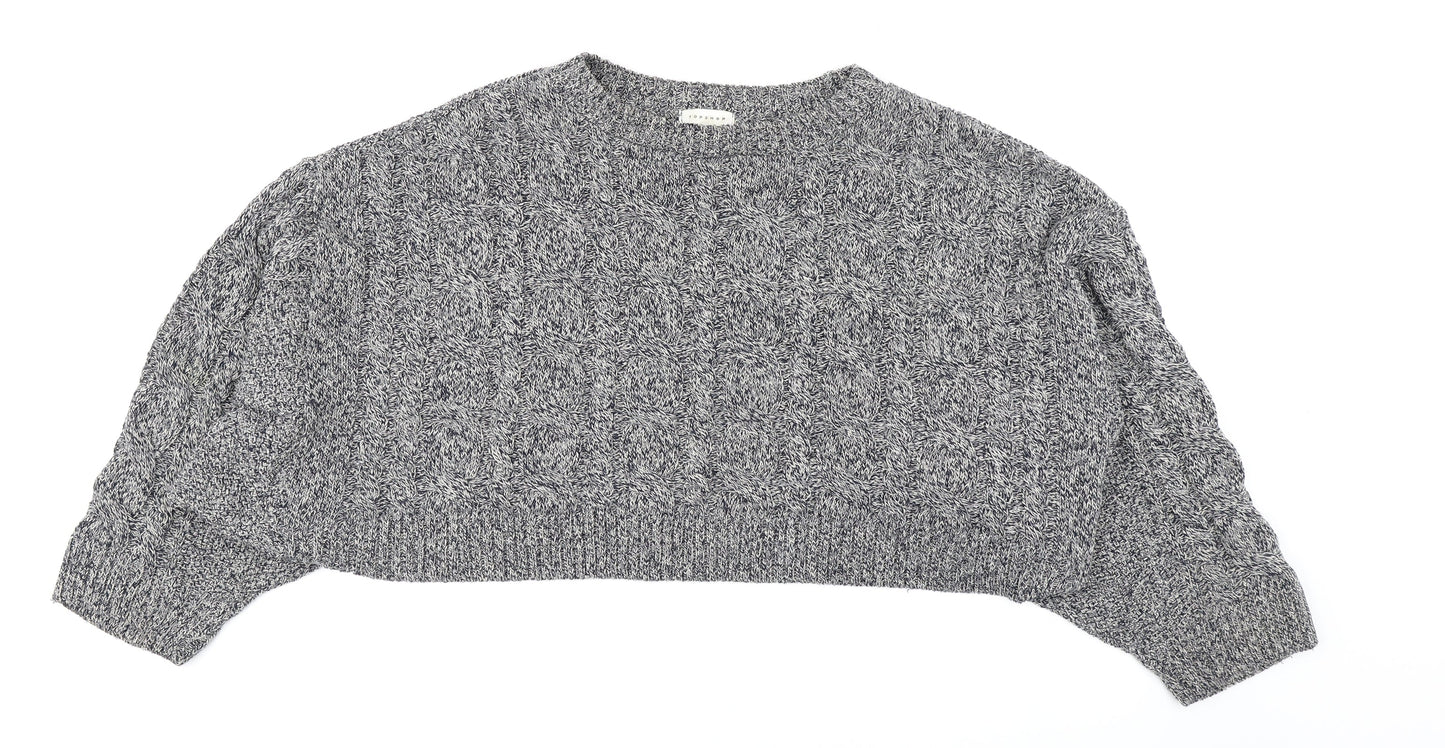 Womens UK Size M Topshop Blue Pullover Jumper