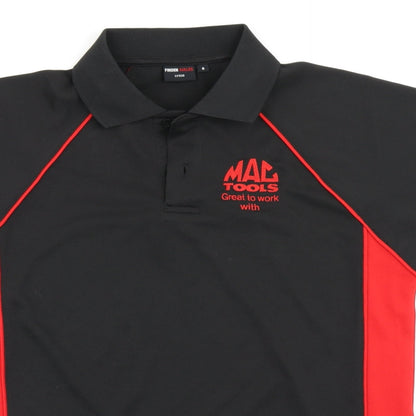 Finden Hales Mens Black Colourblock   Polo Size S