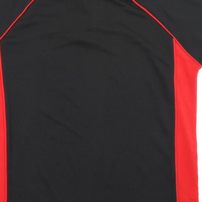 Finden Hales Mens Black Colourblock   Polo Size S