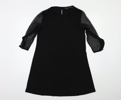 Dorothy Perkins Womens Black   A-Line  Size 10