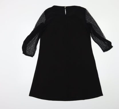 Dorothy Perkins Womens Black   A-Line  Size 10