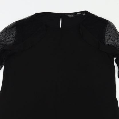 Dorothy Perkins Womens Black   A-Line  Size 10