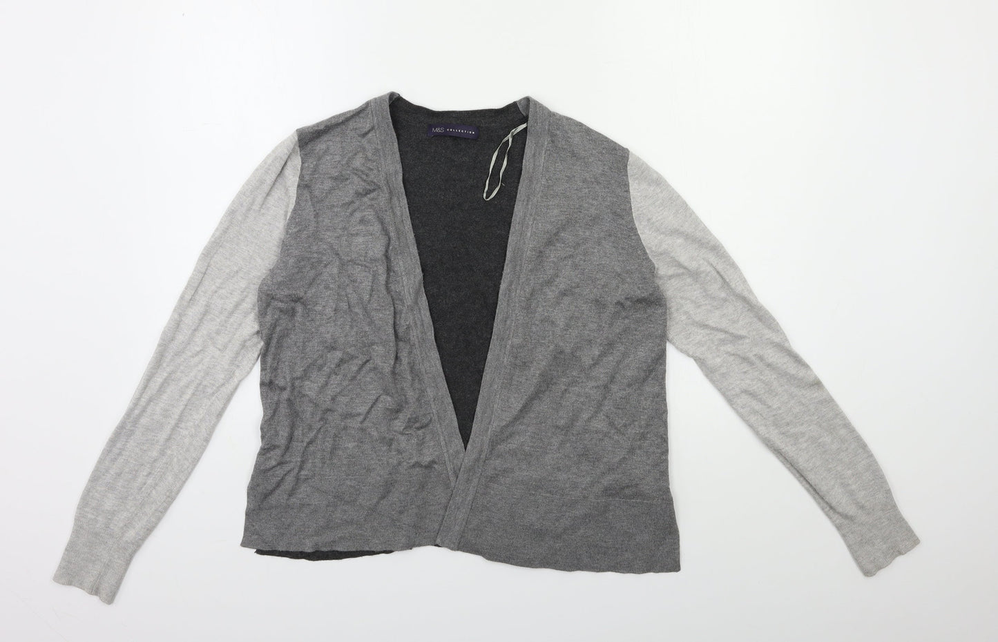 Womens UK Size 12 Marks and Spencer Grey Cardigan Jumper