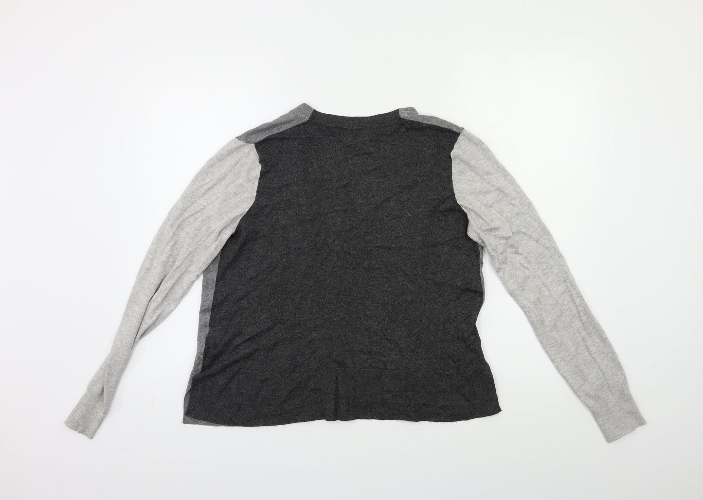 Womens UK Size 12 Marks and Spencer Grey Cardigan Jumper