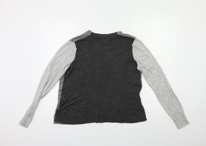 Womens UK Size 12 Marks and Spencer Grey Cardigan Jumper
