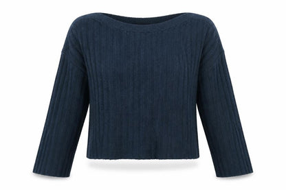 Womens UK Size S French Connection Blue Pullover Jumper