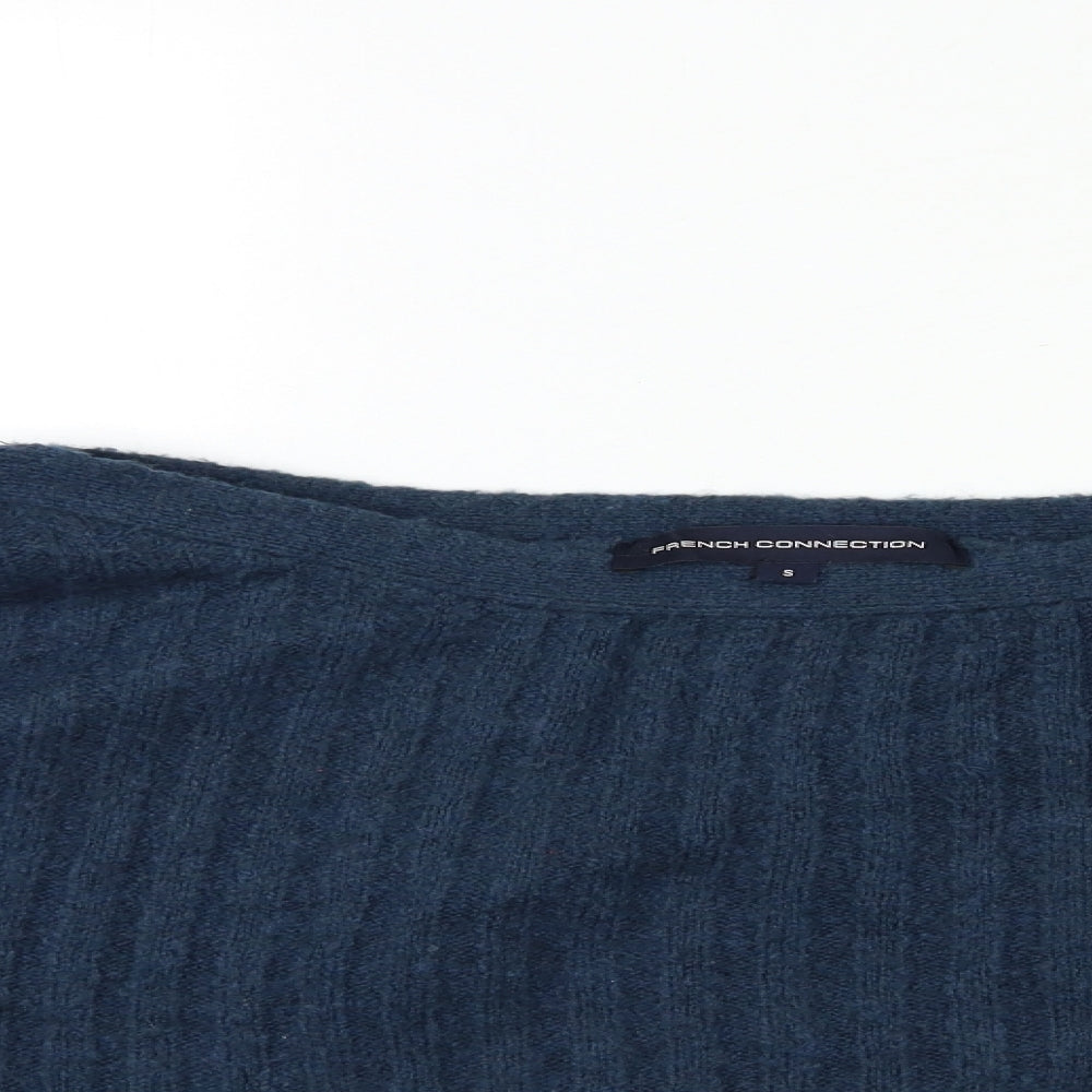 Womens UK Size S French Connection Blue Pullover Jumper
