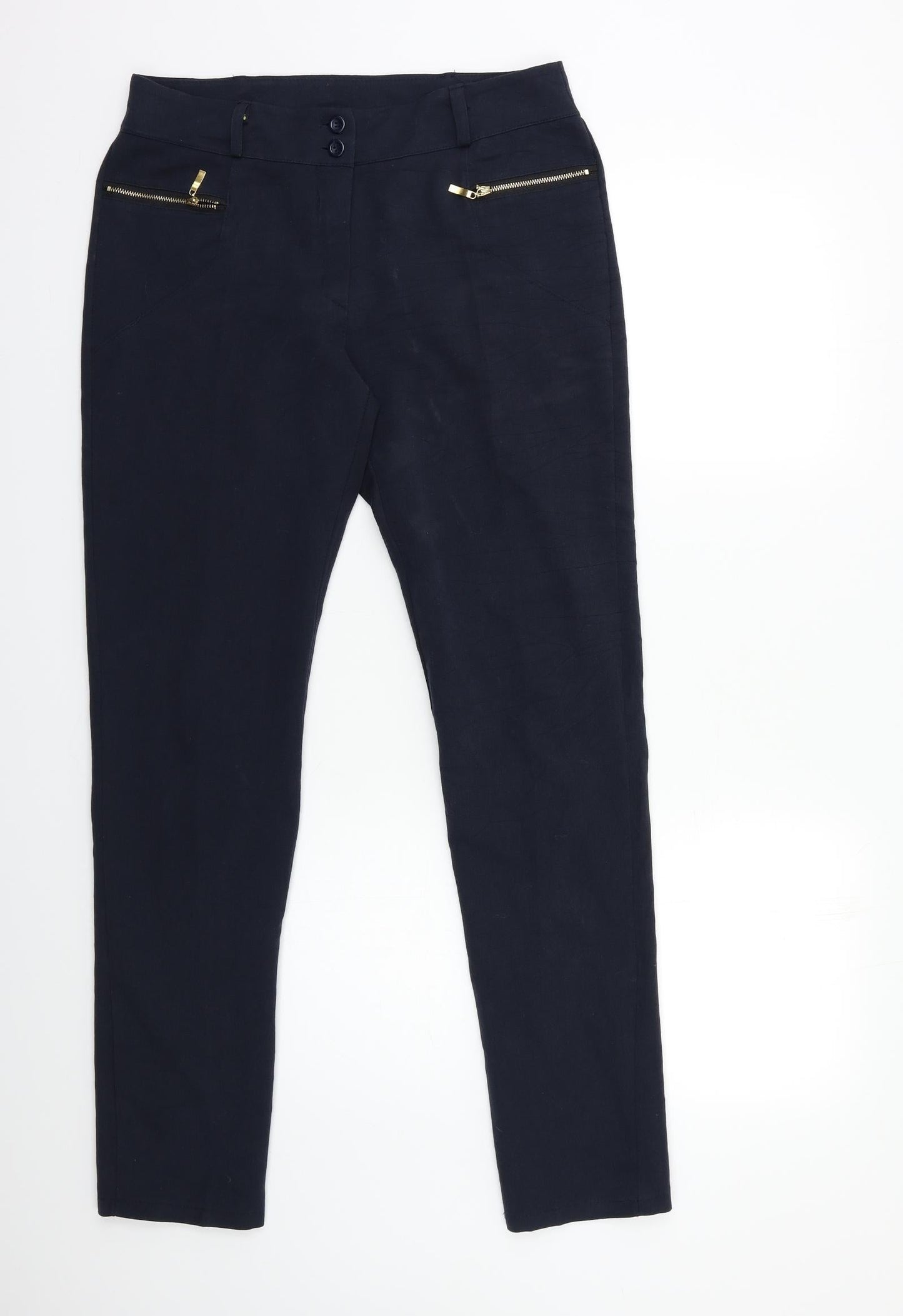 Womens UK Size 30 in Preworn Regular Fit  Blue Trousers