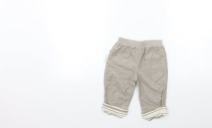 Nursery Time Baby Grey  Corduroy Track Pants Trousers Size 3-6 Months