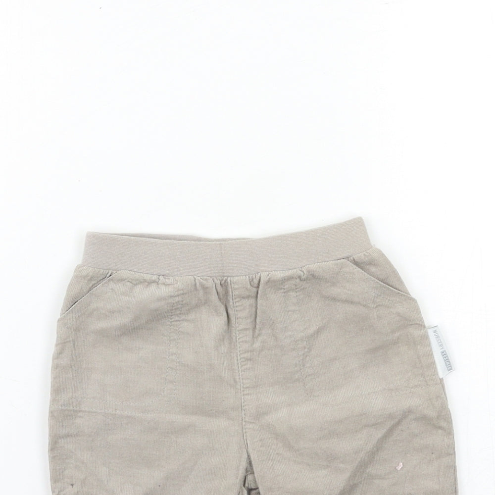 Nursery Time Baby Grey  Corduroy Track Pants Trousers Size 3-6 Months