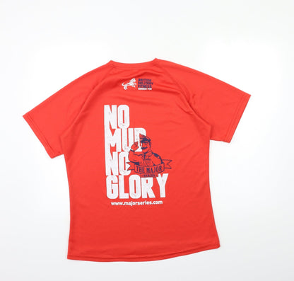 the major Mens Red    T-Shirt Size M
