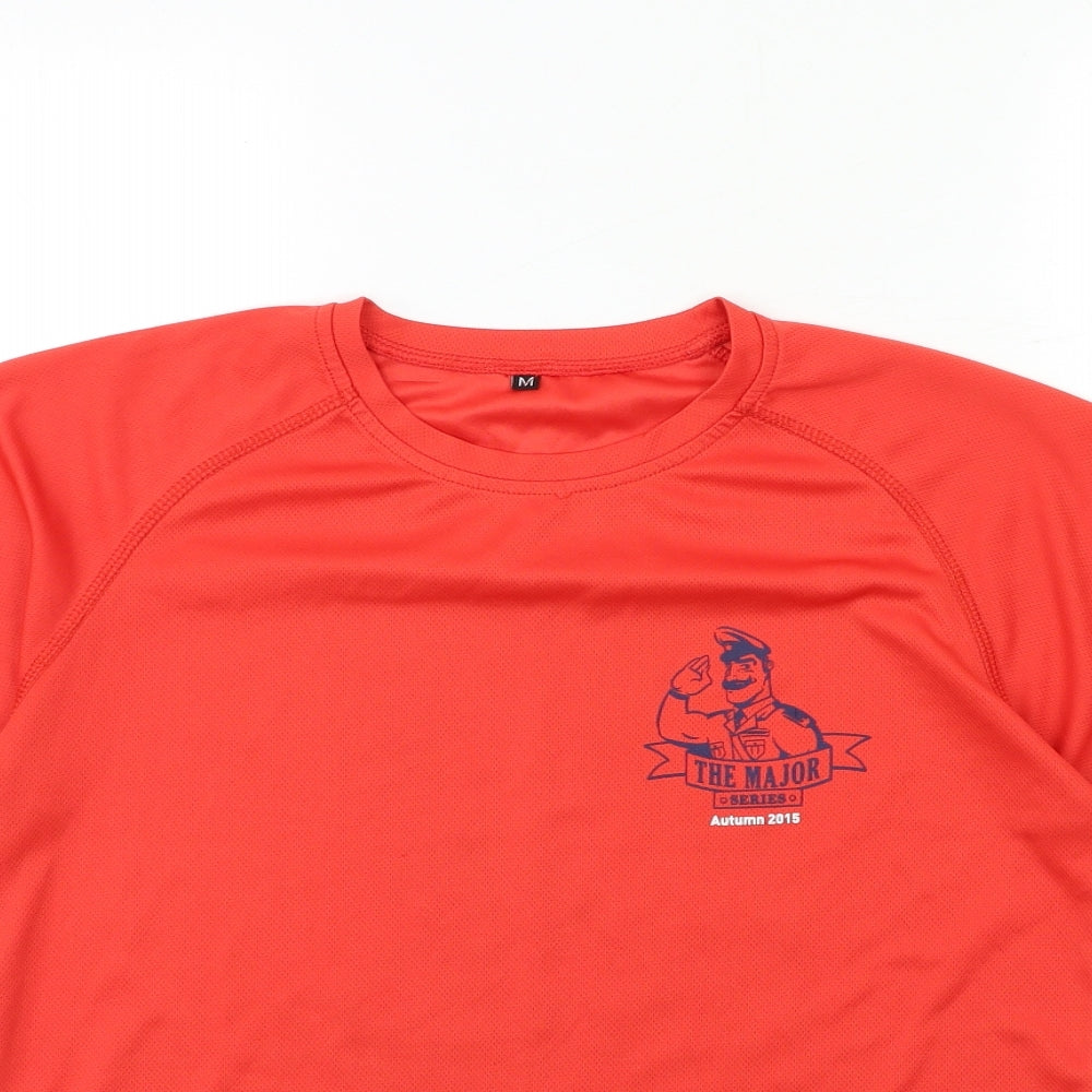 the major Mens Red    T-Shirt Size M