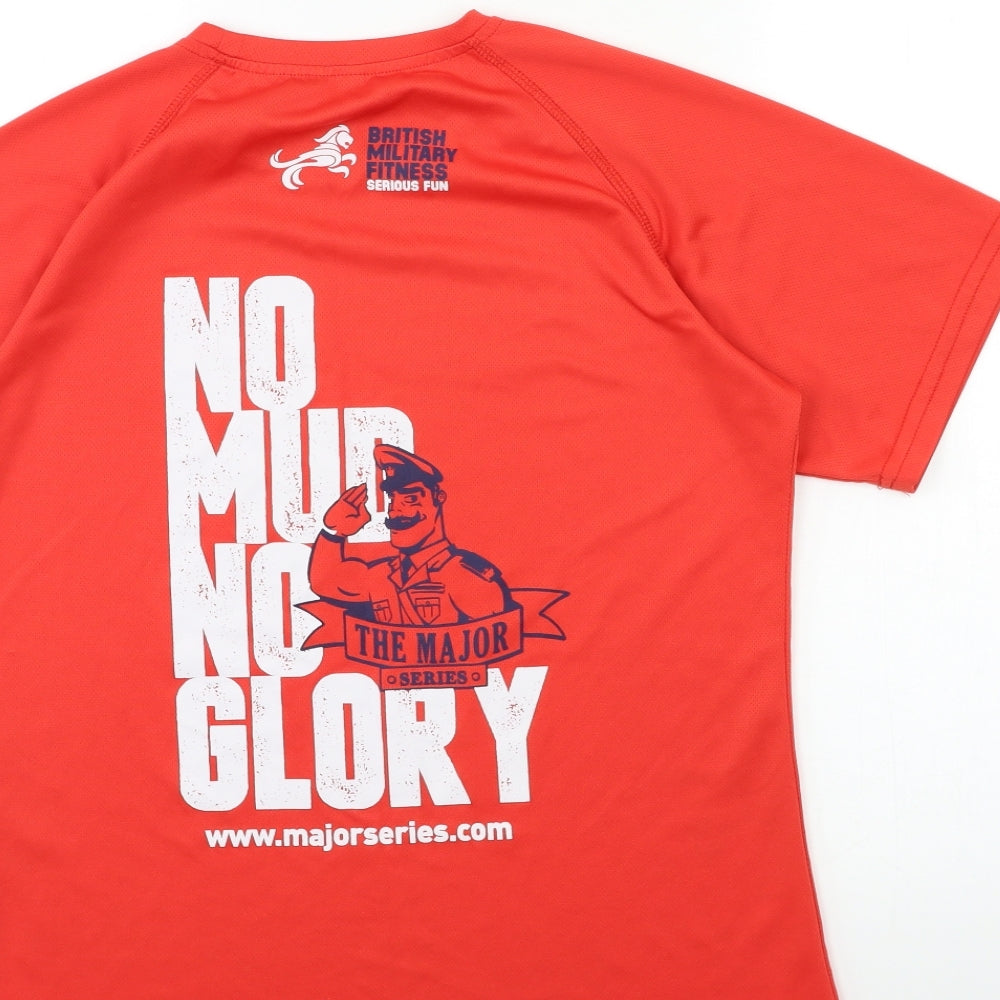 the major Mens Red    T-Shirt Size M