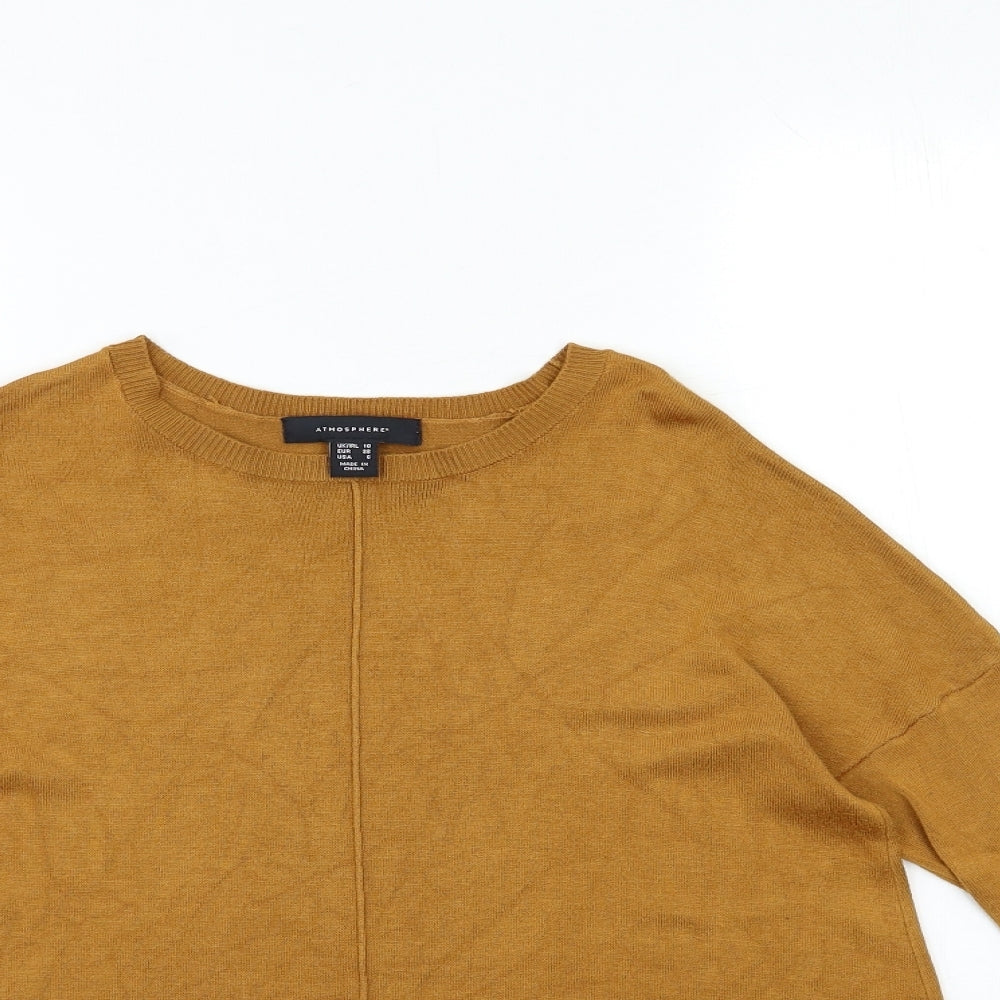 Womens UK Size 10 Atmosphere Brown Pullover Jumper