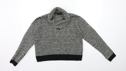Womens UK Size S New Look Black Pullover Jumper