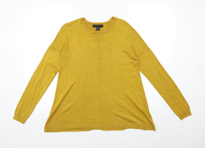 Atmosphere Womens Yellow  Knit Pullover Jumper Size 12