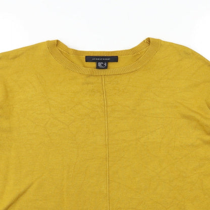 Atmosphere Womens Yellow  Knit Pullover Jumper Size 12