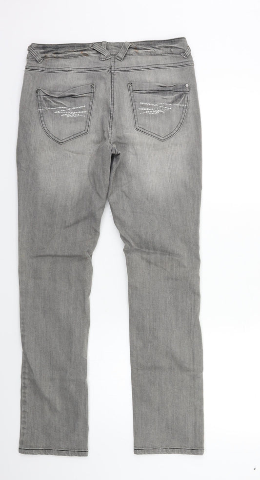Preworn Mens Grey  Denim Skinny Jeans Size 30 in L29 in