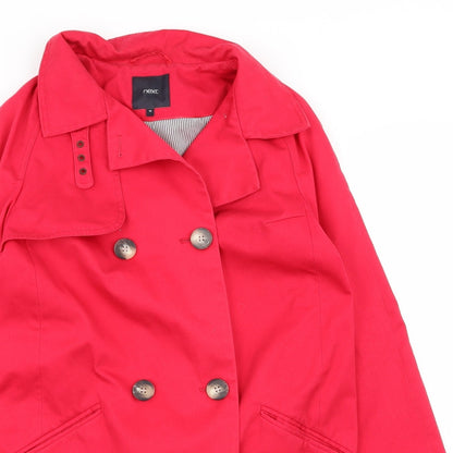 Womens UK Size 10 NEXT Pink Overcoat