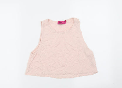 Boohoo Womens Pink   Basic Tank Size 10