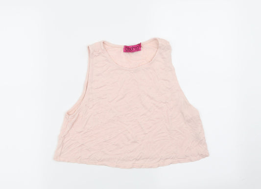 Boohoo Womens Pink   Basic Tank Size 10
