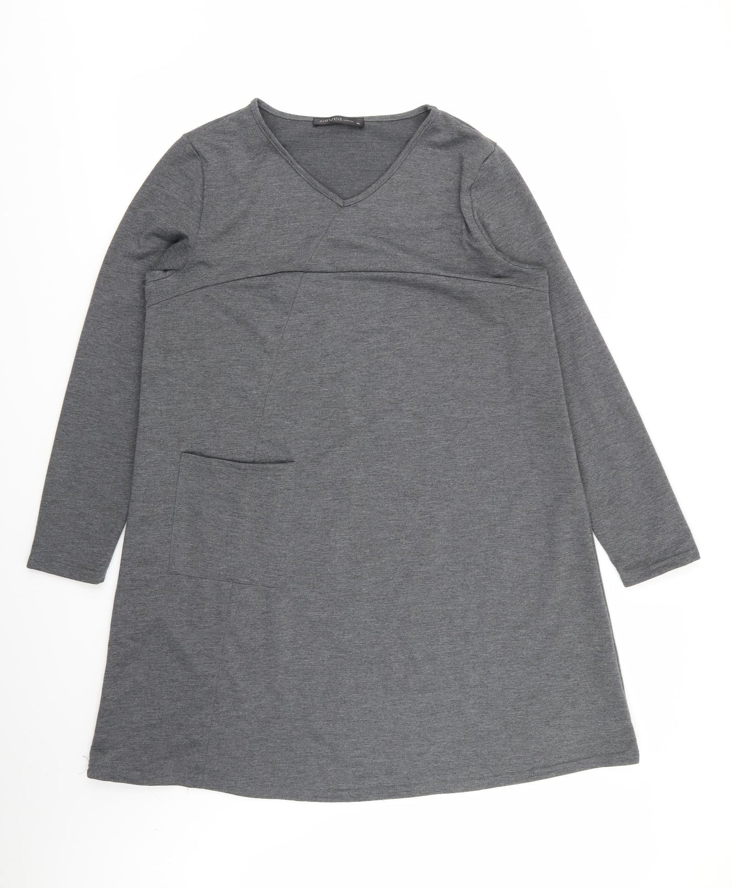 zanza Womens Grey   T-Shirt Dress  Size XL