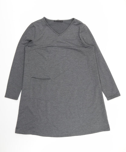 zanza Womens Grey   T-Shirt Dress  Size XL