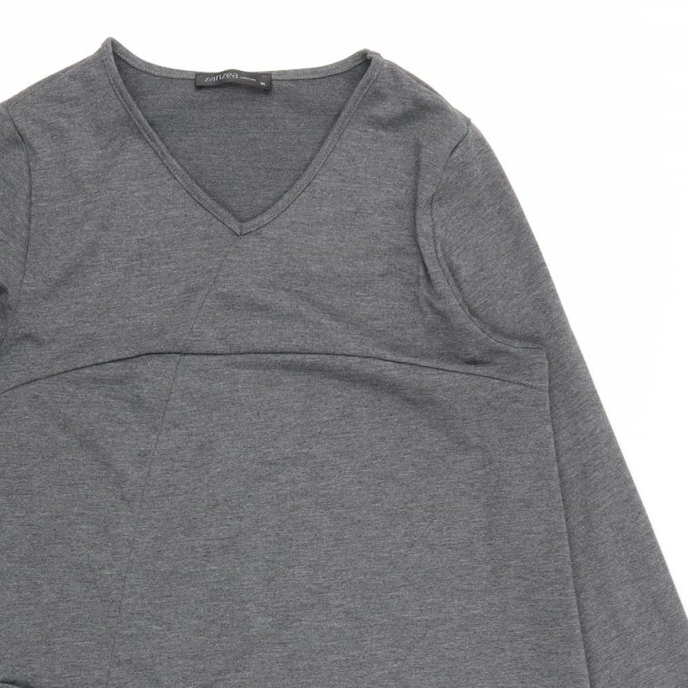 zanza Womens Grey   T-Shirt Dress  Size XL