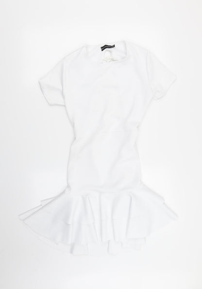 PLT Womens White   Fit & Flare  Size 10