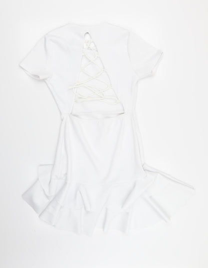 PLT Womens White   Fit & Flare  Size 10