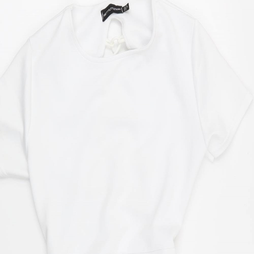 PLT Womens White   Fit & Flare  Size 10