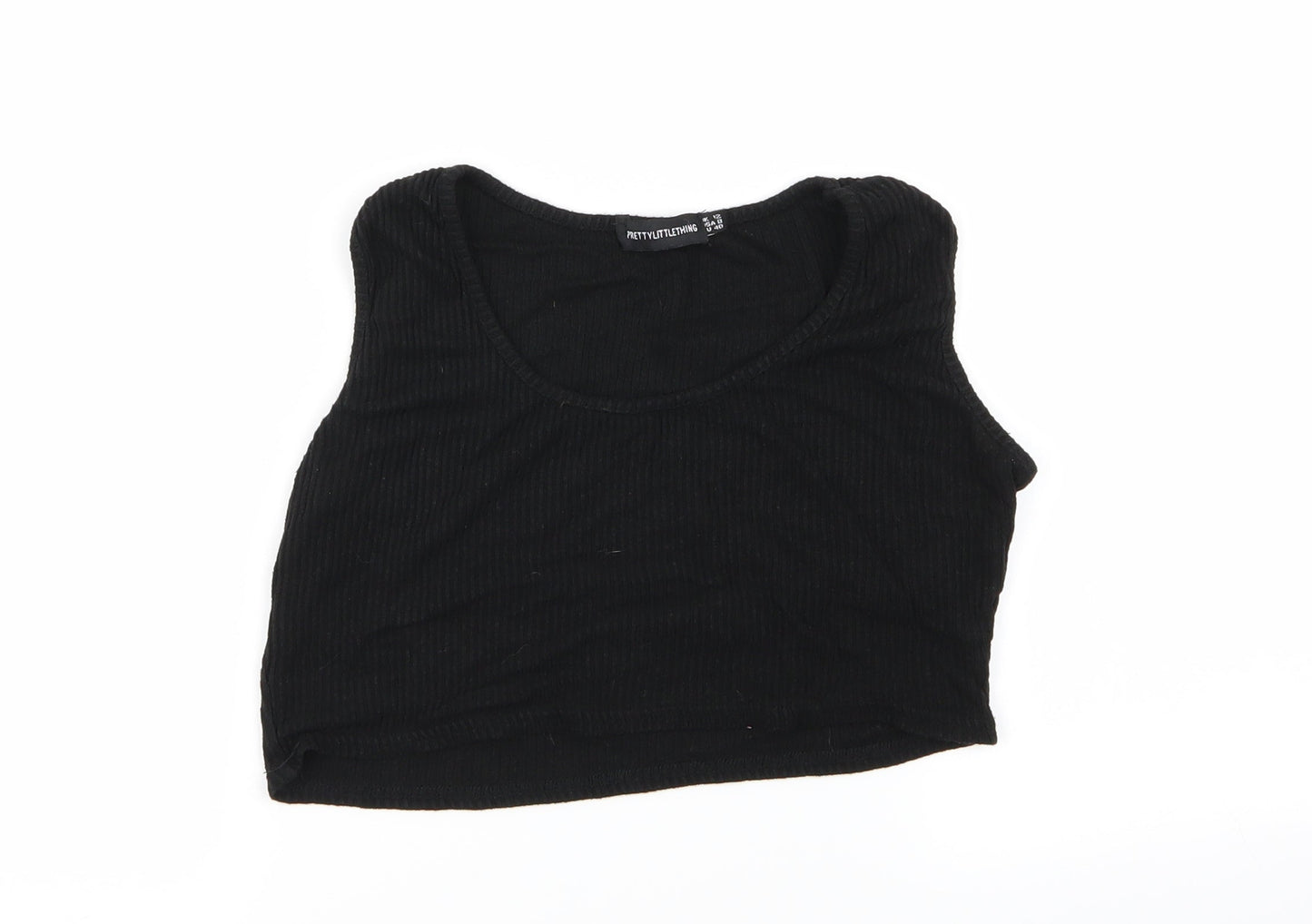 Womens UK Size 12 PLT Black Basic Tank