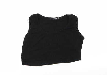 Womens UK Size 12 PLT Black Basic Tank