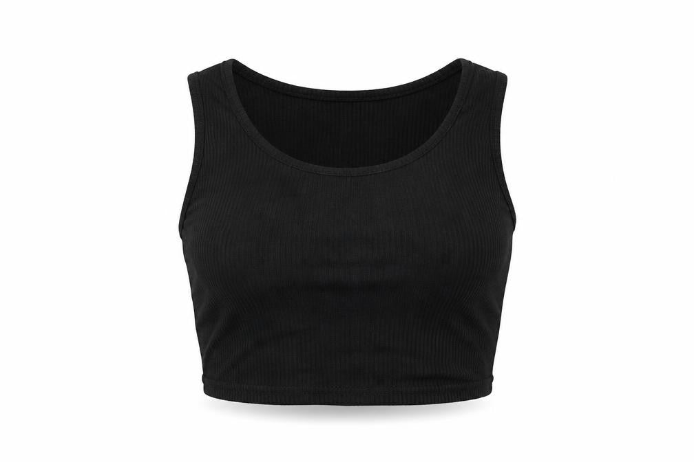 Womens UK Size 12 PLT Black Basic Tank
