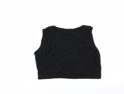 Womens UK Size 12 PLT Black Basic Tank