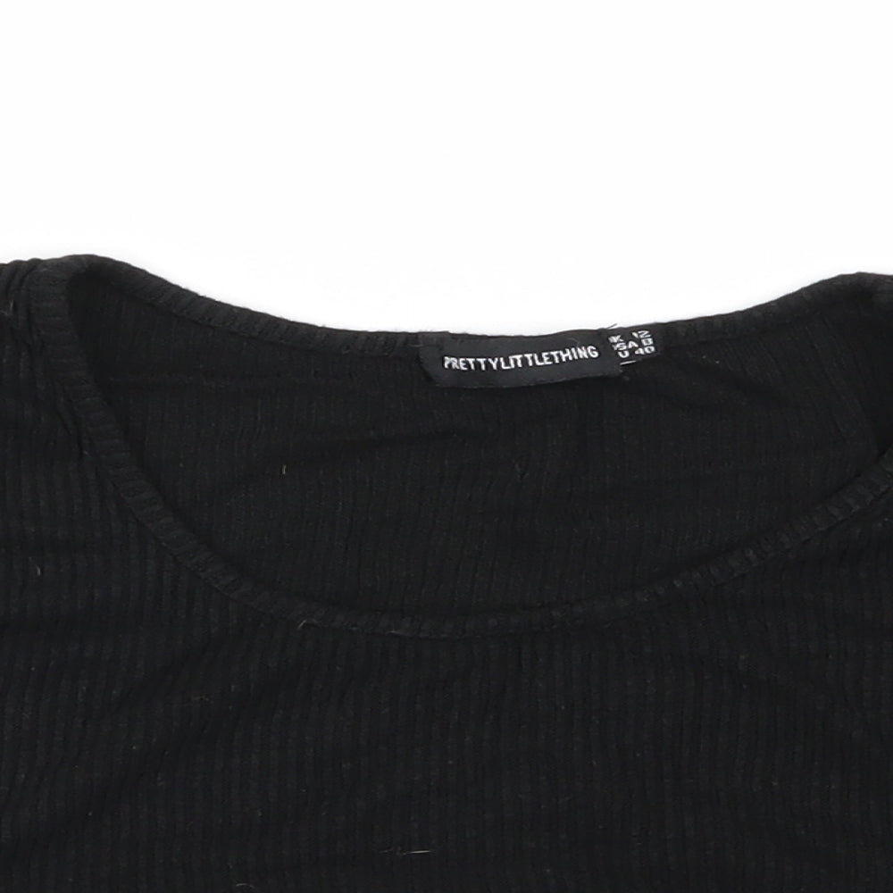 Womens UK Size 12 PLT Black Basic Tank