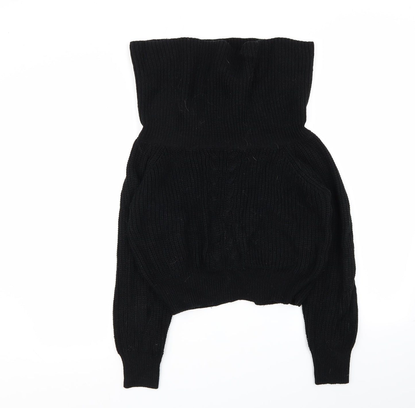 Womens UK Size One Size PLT Black Pullover Jumper