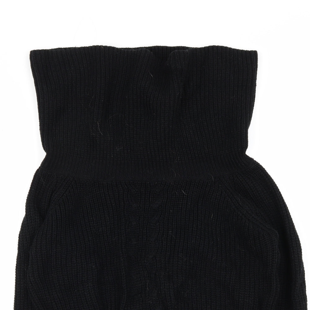 Womens UK Size One Size PLT Black Pullover Jumper