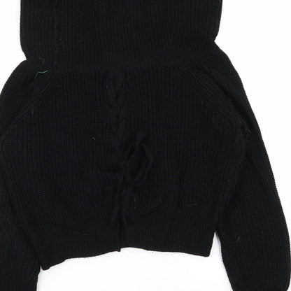 Womens UK Size One Size PLT Black Pullover Jumper