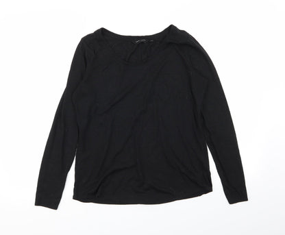 Womens UK Size 10 New Look Black Basic T-Shirt