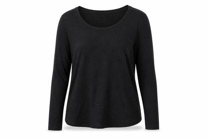 Womens UK Size 10 New Look Black Basic T-Shirt