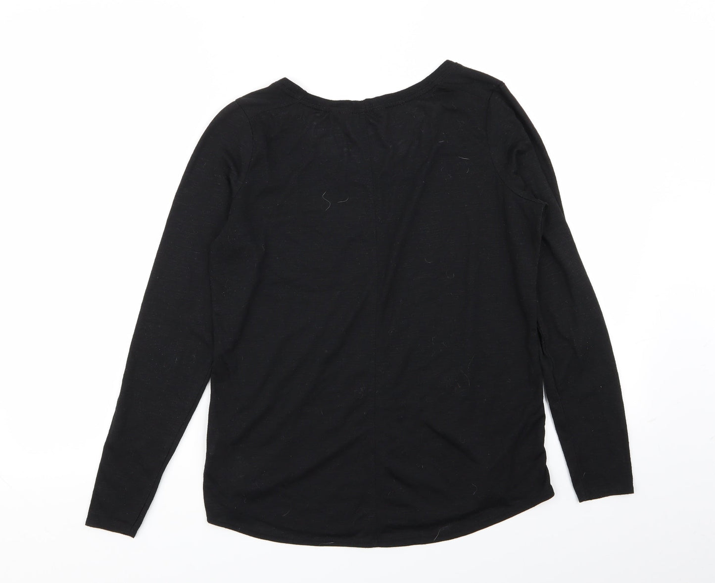 Womens UK Size 10 New Look Black Basic T-Shirt