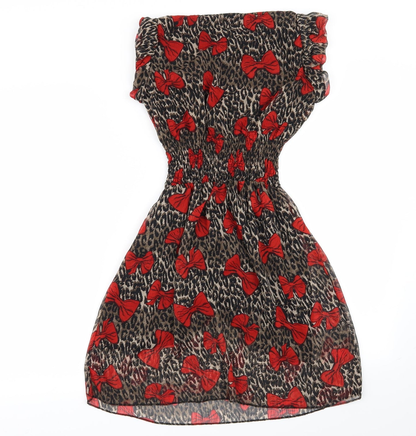 amour Womens Multicoloured Animal Print  Fit & Flare  Size 8